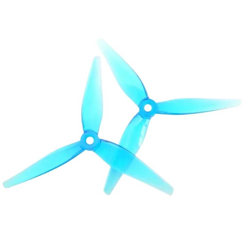 12 Stück 6 Paar 5135V2 R35 V2 6CW 6CCW 5 Zoll Propeller kompatibel mit FPV Racing RC Drohnen Quadcopter Multirotor(SKY BLUE) von RJXDUPHT