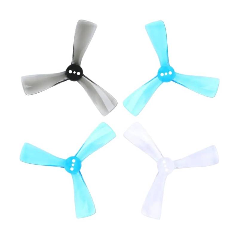 20 Stück Nazgul Cine 2525 2,5 Zoll Tri-And 3 Propeller Kompatibel mit FPV-Drohne, kompatibel mit verschiedenen Modellen CW CCW(White) von RJXDUPHT