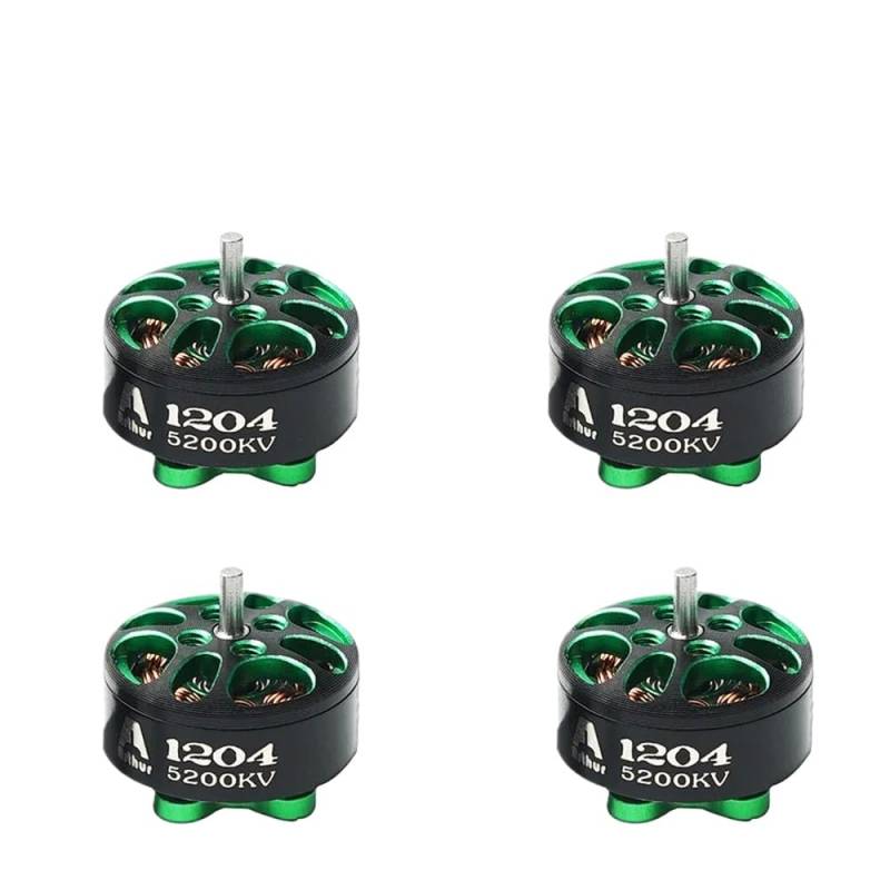 4 Pcs Flash Hobby Arthur Serie A1204 1204 2500KV 3100KV 5200KV Bürstenlosen Motor Kompatibel Mit FPV Racing RC Drone multicopter Teile(1PC 5200KV) von RJXDUPHT