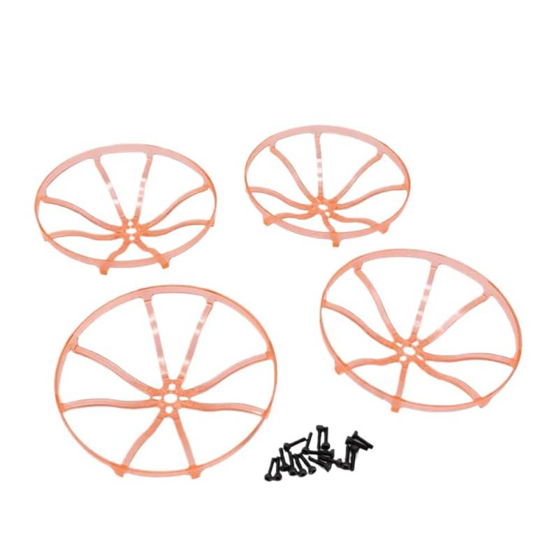 4-teiliges Set 3-Zoll-Propellerschutzring Antikollisionsabdeckung kompatibel mit bürstenlosen Motorteilen Kompatibel mit Indoor-RC-Drohnen 1104 1105 1106(Red) von RJXDUPHT
