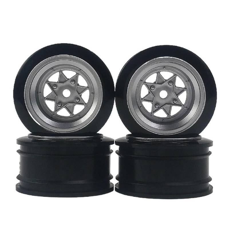 4PCS 6/9mm Offset 1/10 Skala Kunststoff Räder Felgen Kompatibel Mit 12mm Mutter Kompatibel mit Drift On Road Touring modell Hobby(4PCS 6MM OFFSET) von RJXDUPHT