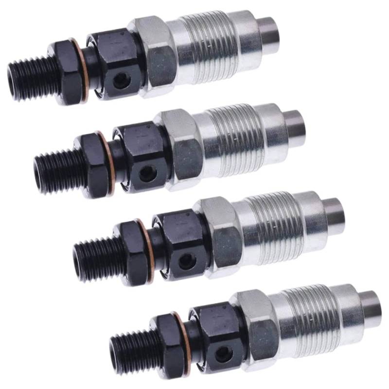 4PCS-Kraftstoffeinspritzjäger-Set kompatibel mit 1PZ 2C-TL 1Hz 2C 2C 1Hz 2C-L-Modelle Ersatz Kompatibel mit 23600-19015 093500-5430 23600-17040 093500-5760 093500-4740 von RJXDUPHT