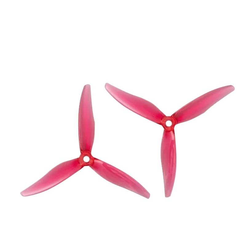 51366 MCK ReV3 5X2,8X3 3-Propeller Kompatibel mit FPV Racing Freestyle-Drohnen und 6S KV-Motoren DIY-Teilen(6Pairs Litchi Red) von RJXDUPHT