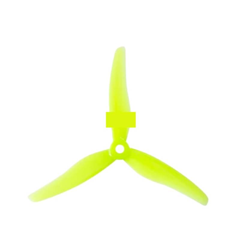 51433 5 Zoll 3 Propeller Kompatibel mit FPV Racing Drone 4 Stück 2 Paar CW CCW kompatible bürstenlose Motor Tri-Props(2 pair Yellow) von RJXDUPHT