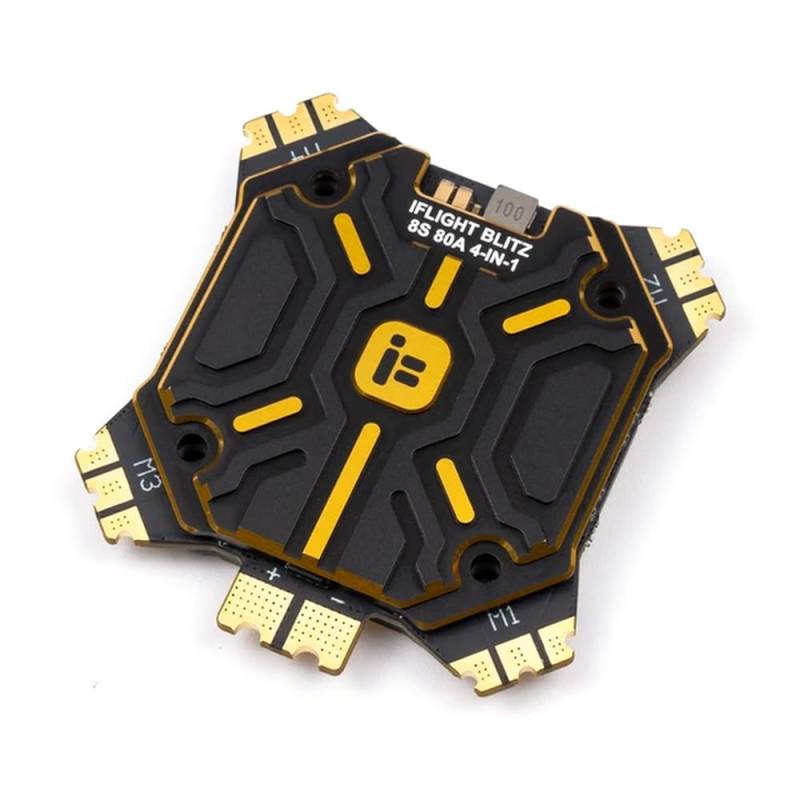 BLITZ F7 Pro Flight Controller und E80 4IN1 80A Pro ESC kompatibel mit 35 x 35 mm Montagemuster Kompatibel mit FPV X8 Cinematic Multirotor(BLITZ 80A ESC) von RJXDUPHT
