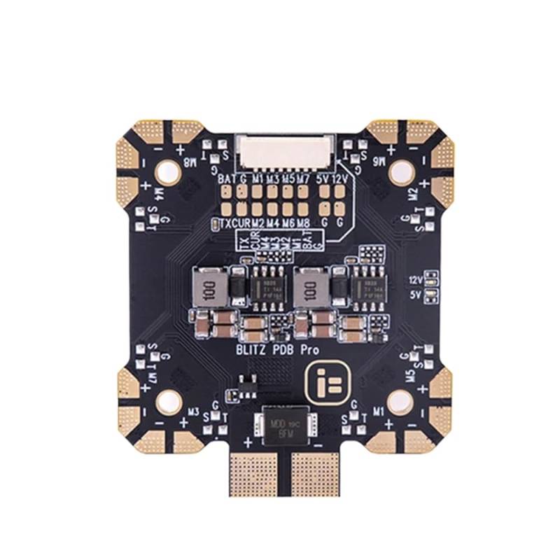 BLITZ PDB Pro 80A 4-8S und 55A 4-6S LIPO-Eingang Dual BEC 5V 3A 12V 2A 330A Verteilerplatine kompatibel mit RC FPV-Drohnen(BLITZ PDB Pro 80A) von RJXDUPHT