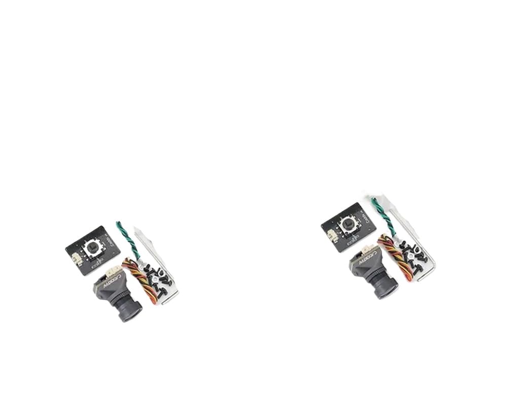 CADDX Ratel Pro 1500TVL 9,5 g Super WDR 4,5 V-27 V NTSC PAL CMOS FPV Starlight Nachtsicht Schwarzlichtkamera Kompatibel mit FPV Racing, kompatibel mit FPV-Drohnen(2Pcs CADDX Ratel Pro) von RJXDUPHT