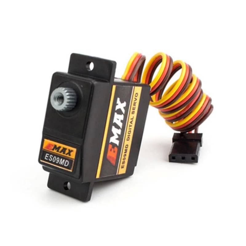 EMAX ES09MD Metall Digital Servo 14,8g Wasserdicht RC Servo Kompatibel Kompatibel mit Autos Hubschrauber Boote Flugzeuge Zubehör(ES09MD 1PC) von RJXDUPHT