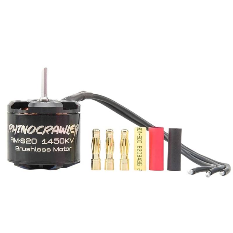 ESC 40A-S12 80A-S20 AM32 RC Crawler Bürstenloses Motorantriebssystem, kompatibel mit 1/10 Teilen MOA Shafty(S20-1450KV) von RJXDUPHT