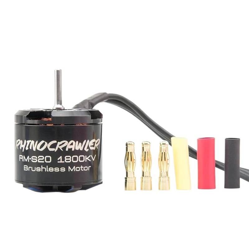ESC 40A-S12 80A-S20 AM32 RC Crawler Bürstenloses Motorantriebssystem, kompatibel mit 1/10 Teilen MOA Shafty(S20-1800KV) von RJXDUPHT
