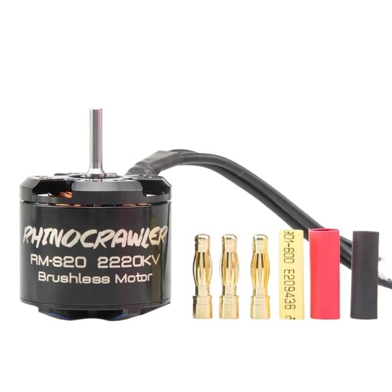 ESC 40A-S12 80A-S20 AM32 RC Crawler Bürstenloses Motorantriebssystem, kompatibel mit 1/10 Teilen MOA Shafty(S20-2220KV) von RJXDUPHT