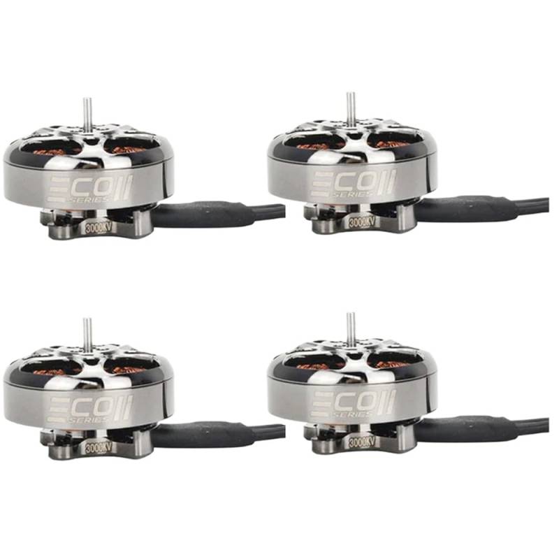 Emax ECO II Serie Bürstenloser Motor 2004 1600KV 2000KV 2400KV 3000KV Kompatible FPV-Motoren Kompatibel mit RC Drone FPV Racing 4er-Set(4PCS 3000KV) von RJXDUPHT