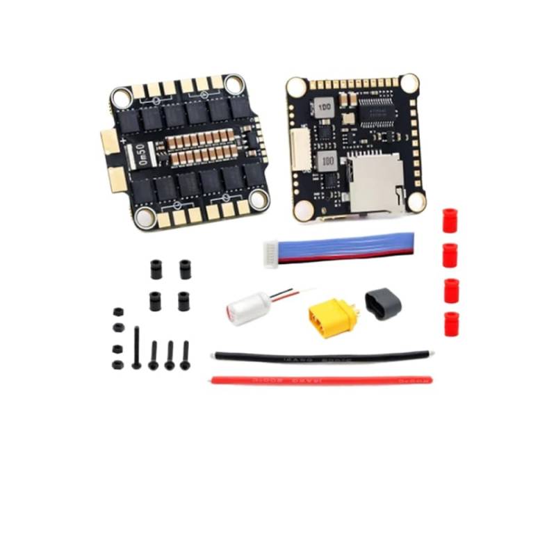 F4 V3S PLUS Flight Controller mit 60A 4in1 ESC und OSD Kompatibel mit RC Drohnen kompatibel mit QAV ZMR 210 230 250MM(F4 FC and 60A ESC) von RJXDUPHT