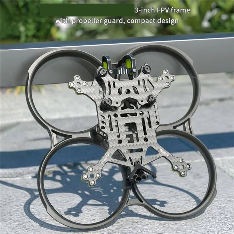 GEP-CT30 O3 Rahmen 127 mm Radstand mit COB-Lichtband BEC Kompatibel mit O3 Air Unit kompatibel FPV Freestyle 3 Zoll Cinewhoop Cinebot30(With Light Strip BEC) von RJXDUPHT