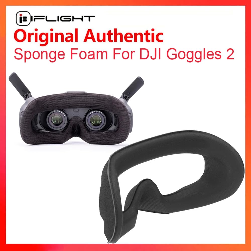 Goggles 2 V2 Schwammschaumpolsterung Kompatible Lichtleckreduzierung Kompatibel mit RC DIY FPV Racing Drone(Type A wide) von RJXDUPHT