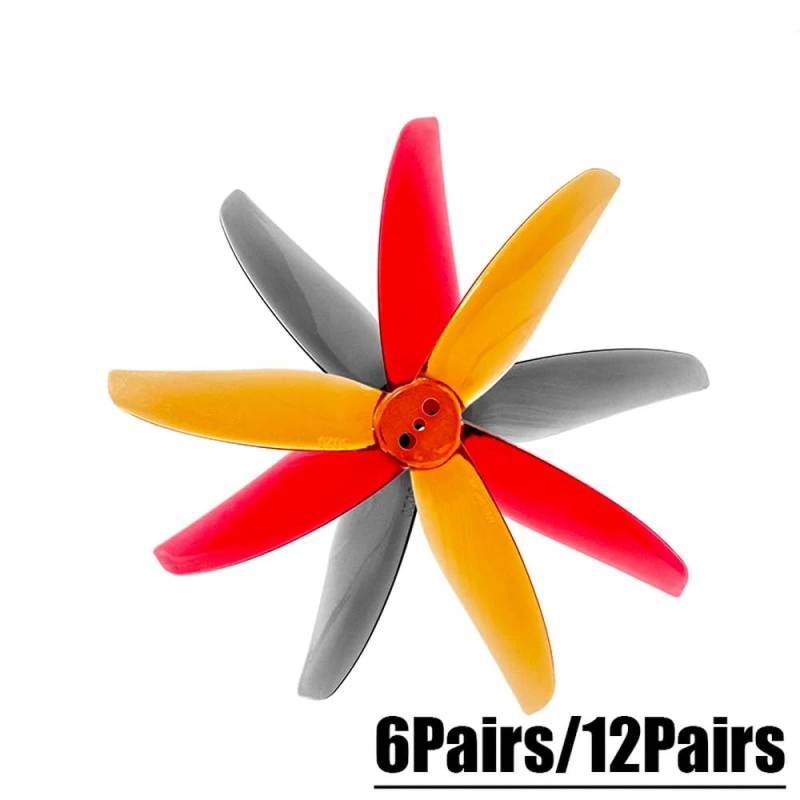 Hurricane 3020 3 Propeller 1,5 mm 3 Löcher kompatibel mit RC FPV Racing Freestyle 3 Zoll Zahnstocher Cinewhoop Kanalisiert 6/12 Paare(6Pairs Grey) von RJXDUPHT