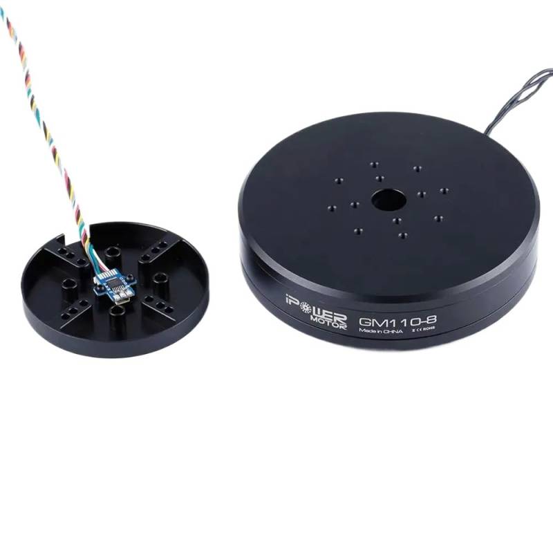 IPower-Motor GM110-8 Kompatibel mit UAV und Turntable Airborne Lidar Pod mit AS5048A-Encoder, kompatibel mit ähnlichen Modellen, Aluminiumgehäuse(W plastic slipring) von RJXDUPHT