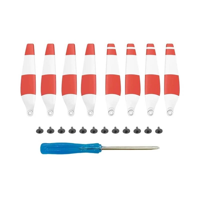 Leichte Ersatzpropeller Kompatibel mit 3 4 PRO 6030 Drohnen-kompatibles Flügelventilator-Zubehör(8 PC Red) von RJXDUPHT