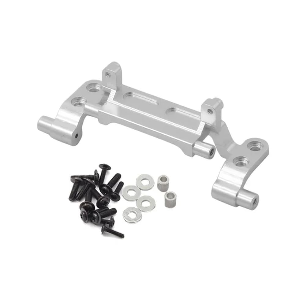Metall Upgrade Spurstange Halterung Zugstange Basis Sitz Kompatibel mit MN82 MN78 LC79 1/12 RC Auto Ersatzteile(SILVER) von RJXDUPHT