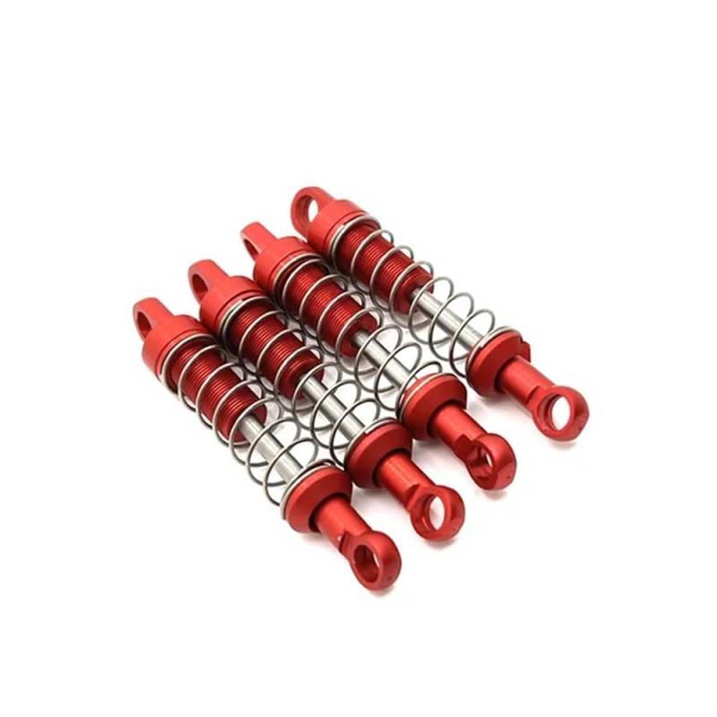 RJXDUPHT Metall-verbesserter, Nicht hydraulischer externer Federstoßdämpfer, kompatibel mit MN-Modell 1/12 MN168 New99S MN78 RC-Fahrzeugteilen(RED) von RJXDUPHT
