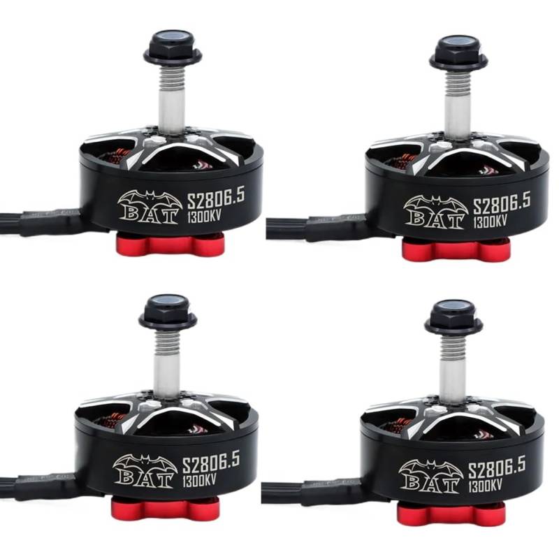 S2806.5 2806 1300KV 1700KV Bürstenloser Motor mit Welle, kompatibel mit 5 bis 6 Zoll Propellern Kompatibel mit RC FPV Racing Drohnen(4pcs S2806.5 1700KV) von RJXDUPHT