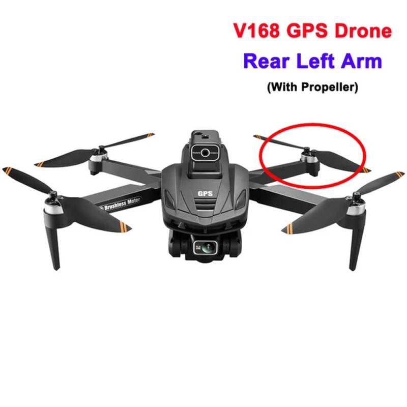 V168 ProMax GPS Drone Ersatz Motor Arm Bürstenlosen Motor Quadcopter Zubehör Kompatibel mit V168 GPS Drone(V168 GPSDron RL Arm) von RJXDUPHT