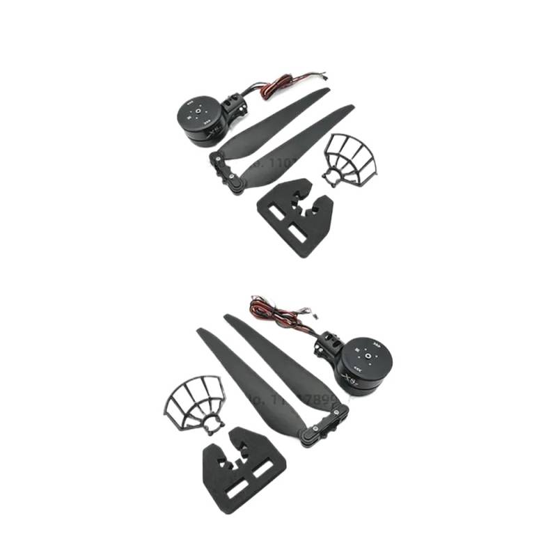 X8 Integrated Power System 80A ESC-Motor und 3011 Faltpropeller-Set Kompatibel mit die Kompatibilität mit landwirtschaftlichen Drohnen(CW 1 Set CCW 1 Set) von RJXDUPHT