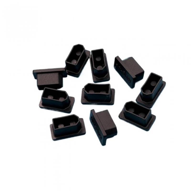 XT60 XT60H Männlich Weiblich Stecker Staubschutz Schutzkappe Kompatibel mit RC Flugzeug Drohne Kompatibles Zubehör 10 Pack PVC Anti-schmutz Shell(XT60 BLACK-FEMALE) von RJXDUPHT