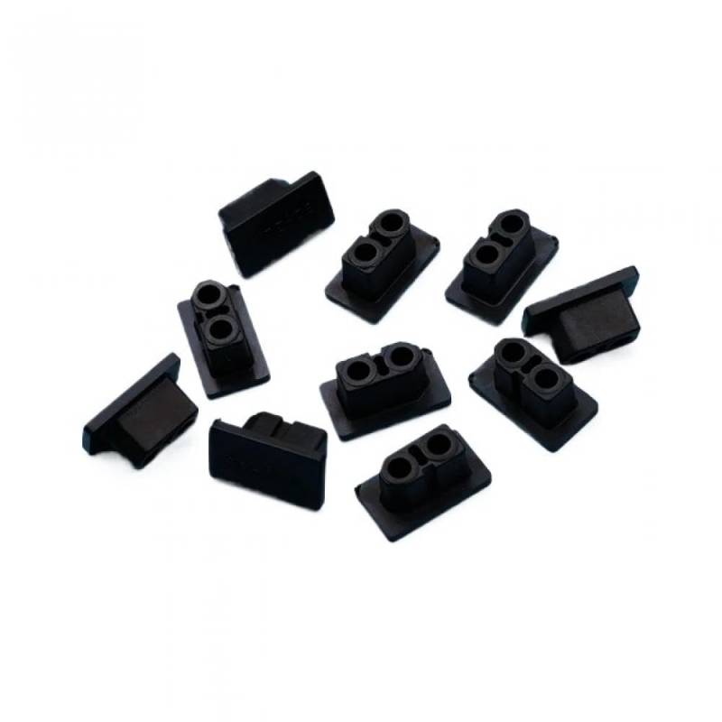 XT60 XT60H Männlich Weiblich Stecker Staubschutz Schutzkappe Kompatibel mit RC Flugzeug Drohne Kompatibles Zubehör 10 Pack PVC Anti-schmutz Shell(XT60 BLACK-MALE) von RJXDUPHT