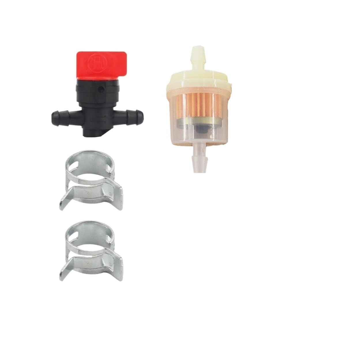 100 STÜCKE 1/4 "Kraftstofffilter Abschaltung Absperrventil for 494768 697947 Rasenmäher Generatoren 698183 von RJhXzK