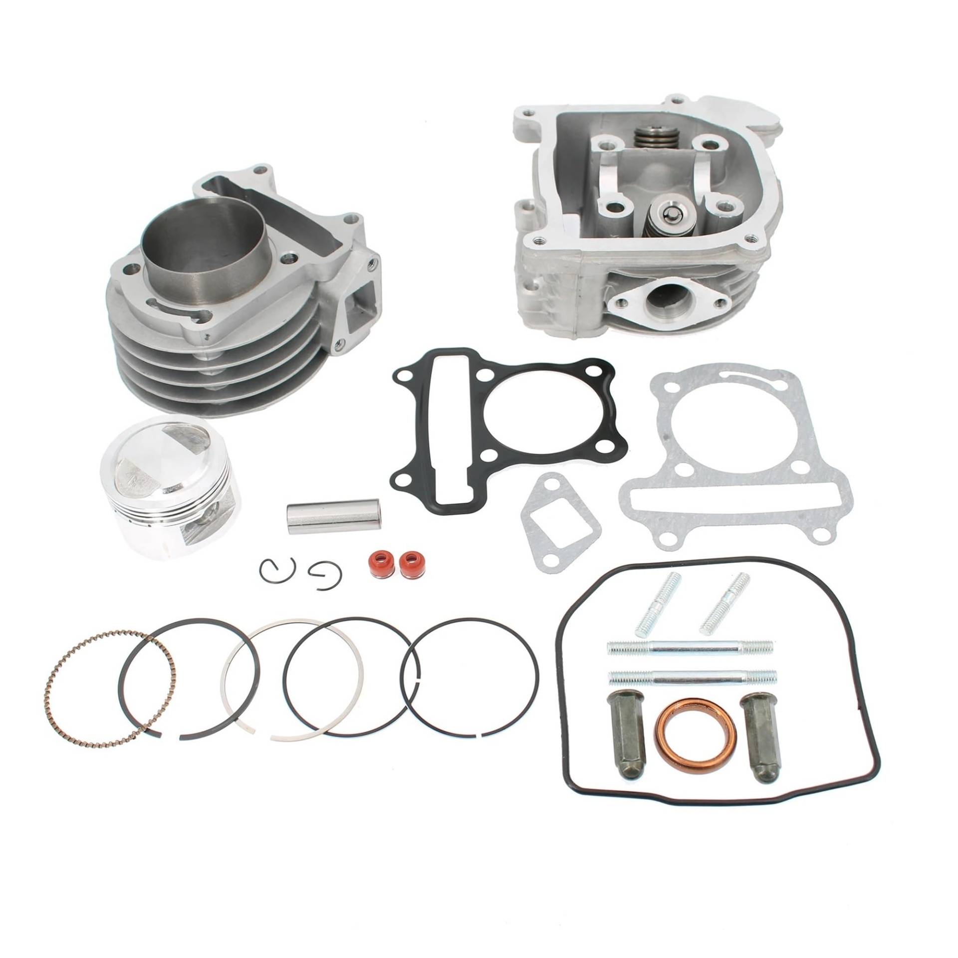 GY6 105cc 52mm Big Bore Zylinder Rebuild Kit Zylinderkopf Assy 4-hub 139QMB 139QMA Moped Roller ATV Motor(64mm Valve) von RJhXzK