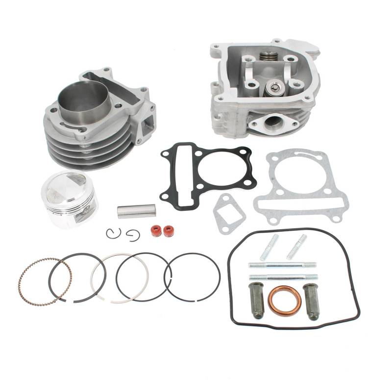 GY6 105cc 52mm Big Bore Zylinder Rebuild Kit Zylinderkopf Assy 4-hub 139QMB 139QMA Moped Roller ATV Motor(64mm Valve) von RJhXzK