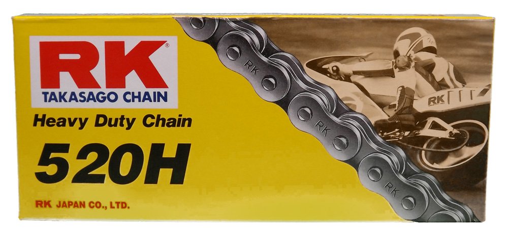RK Racing Chain M520HD-86 (520 Serie) 86-Glieder Standard Non O-Ring Kette mit Verbindungsglied von RK Racing Chain