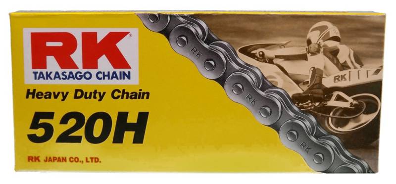 RK Racing Chain M520HD-86 (520 Serie) 86-Glieder Standard Non O-Ring Kette mit Verbindungsglied von RK Racing Chain