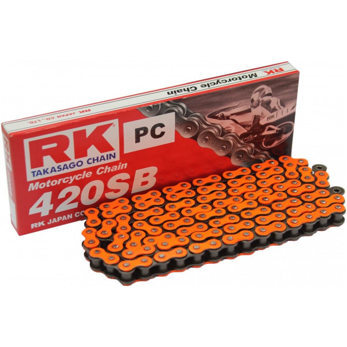 Motorradkette antriebskette rk standardkette orange 420 sb/136 pcrk420sb136 Motorradkette antriebskette rk standardkette orange 420 sb/136 pcrk420sb136 von RK
