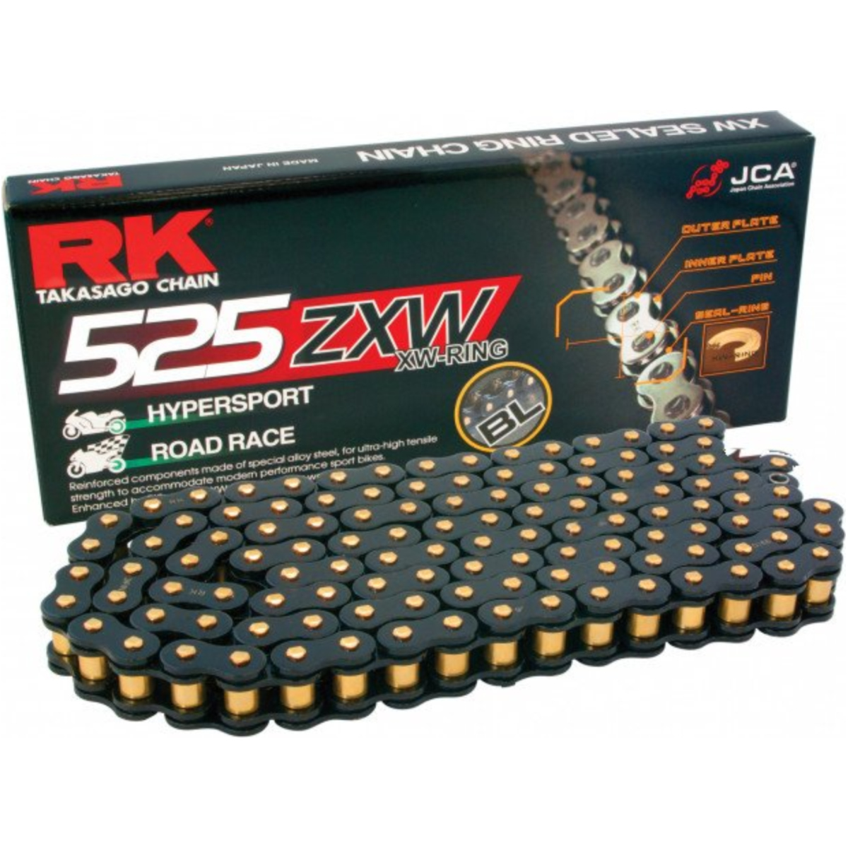 Motorradkette antriebskette rk xw-ringkette sw525zxw/114 Motorradkette antriebskette rk xw-ringkette sw525zxw/114 von RK