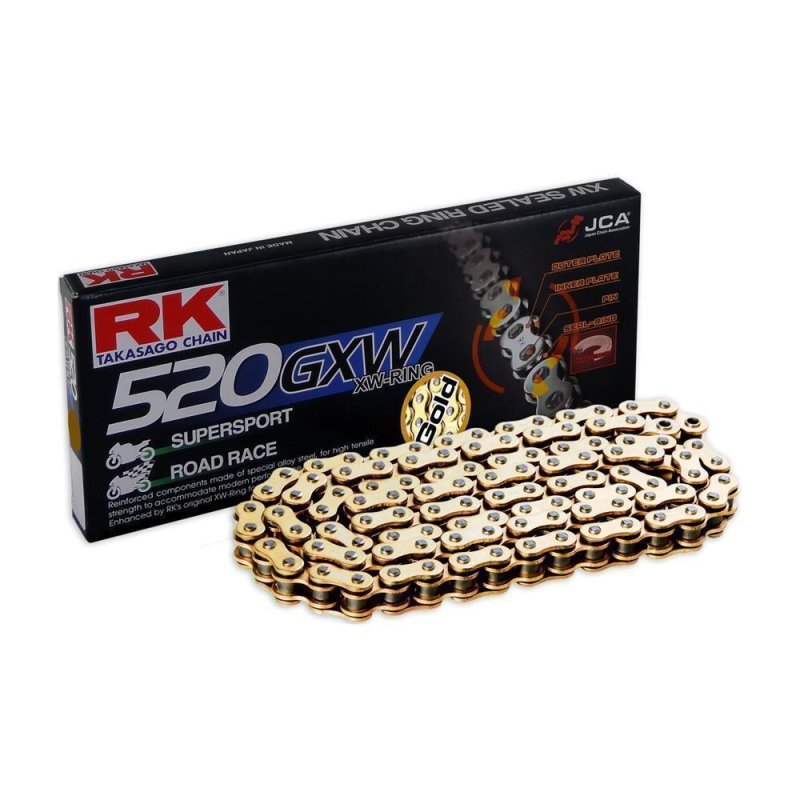 RK Kette 520 Gxw 100 N Gold/Gold Offen von RK