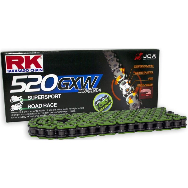 RK Kette 520 Gxw 110 N Gruen/Schwarz Offen von RK