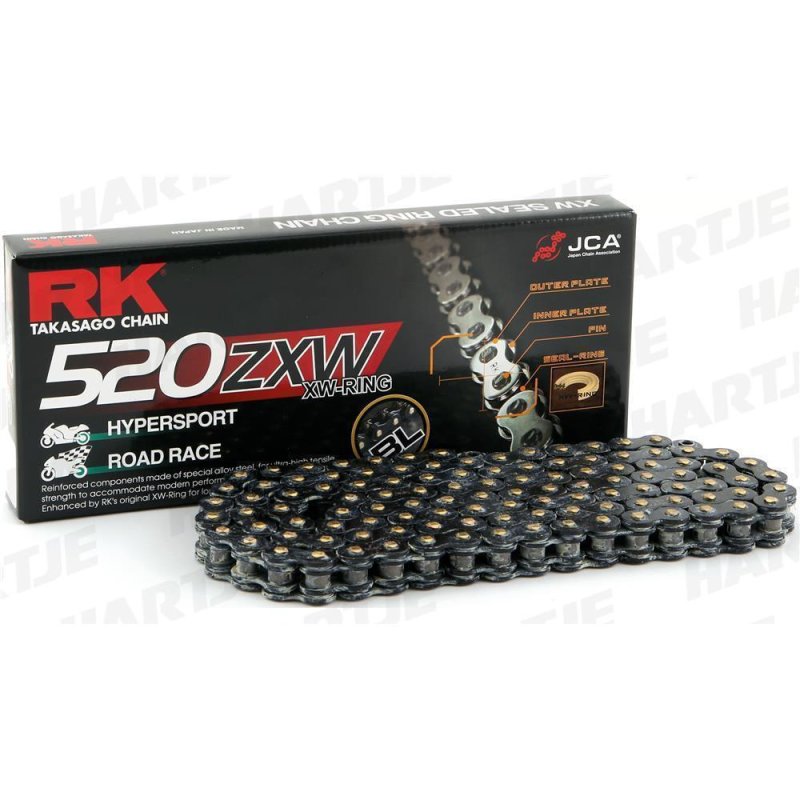 RK Kette 520 Zxw 108 N Black Scale Offen von RK
