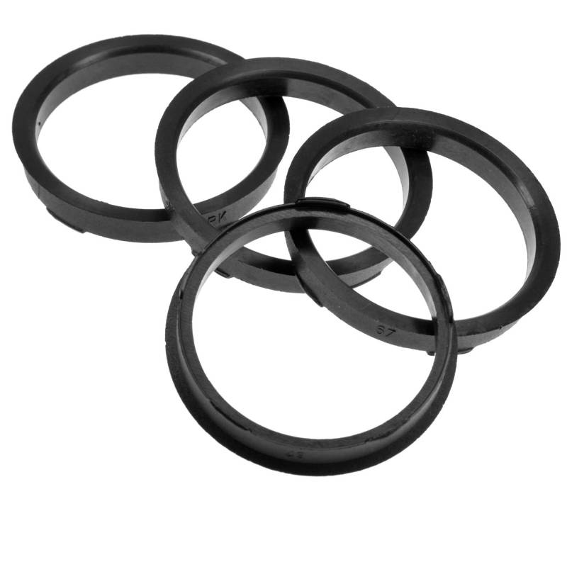 4X Zentrierringe 67,0 x 60,1 mm schwarz Felgen Ringe Made in Germany von RKC