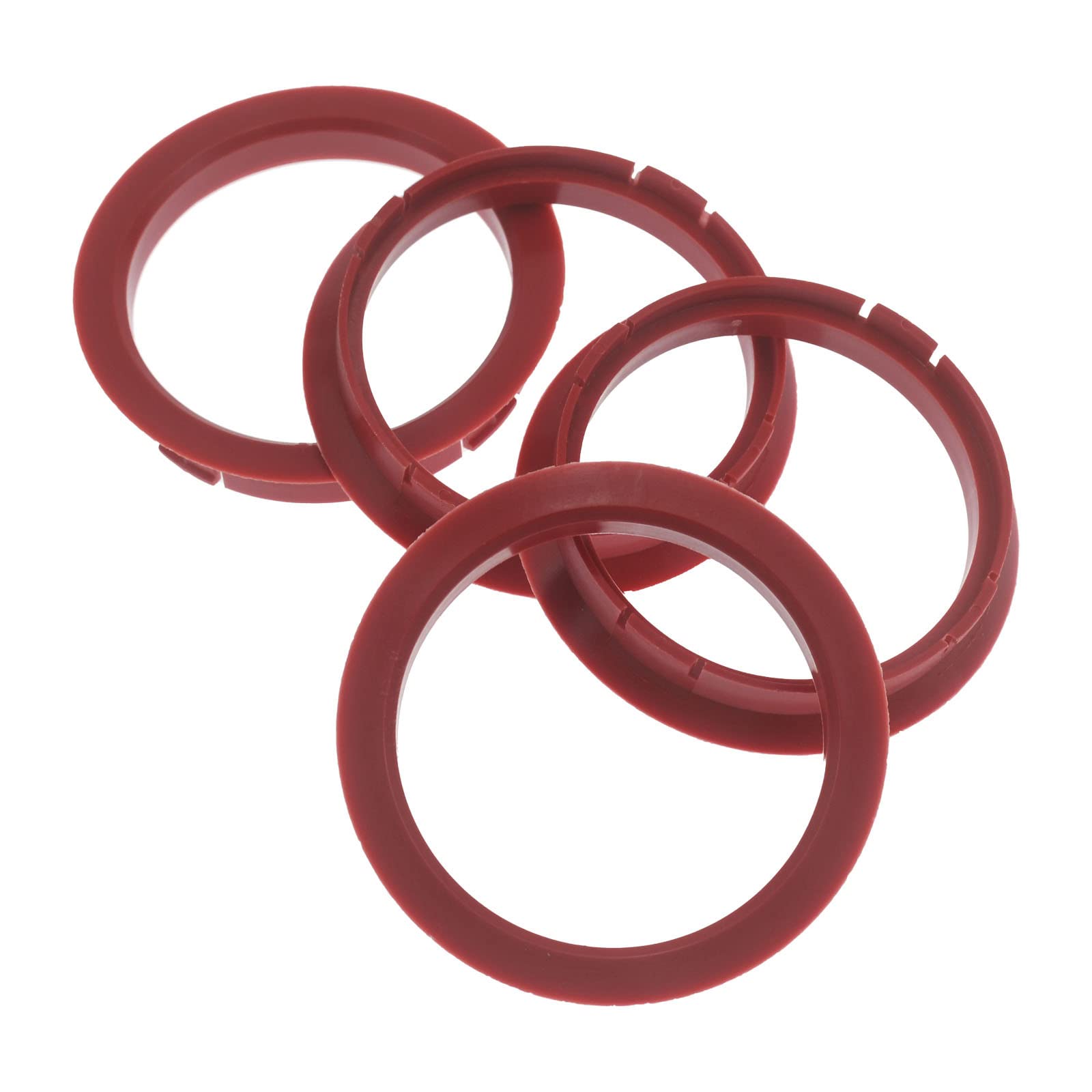 4X Zentrierringe 72,5 x 64,1 mm Rot Felgen Ringe Made in Germany von RKC