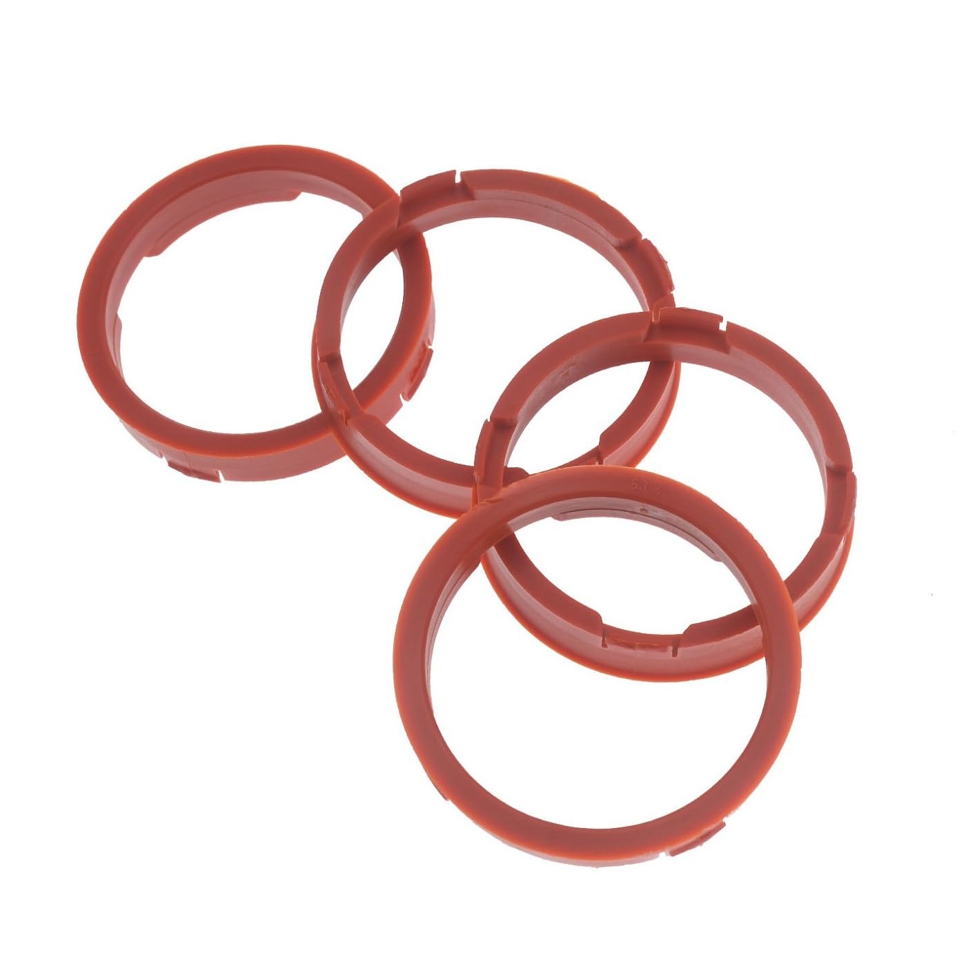 4X Zentrierringe 73,1 mm x 63,4 mm Rot Felgen Ringe Made in Germany von RKC