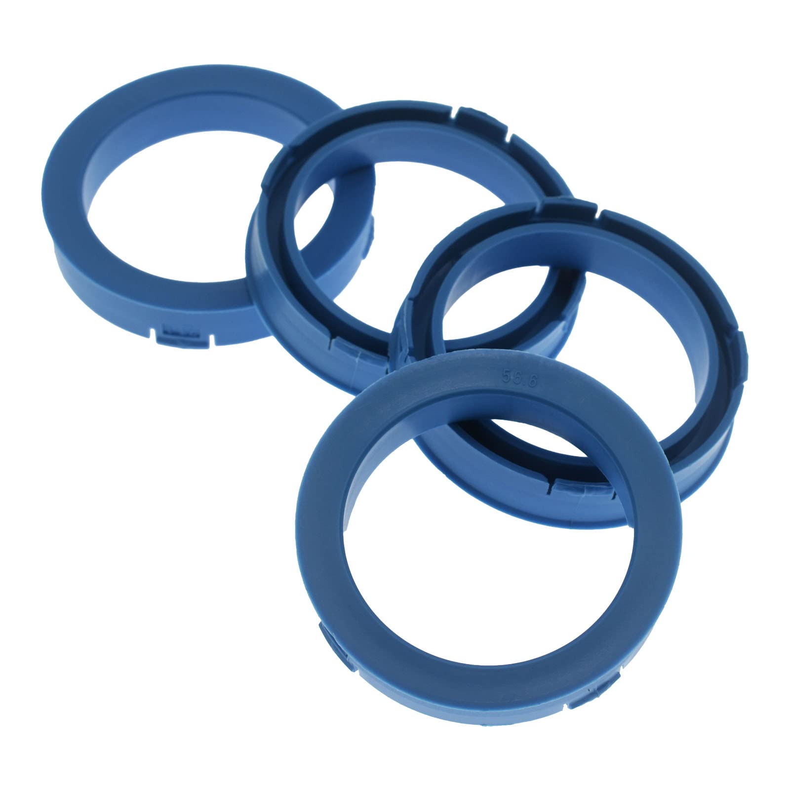 4X Zentrierringe 73,1 x 56,6 mm Hellblau Felgen Ringe Made in Germany von RKC