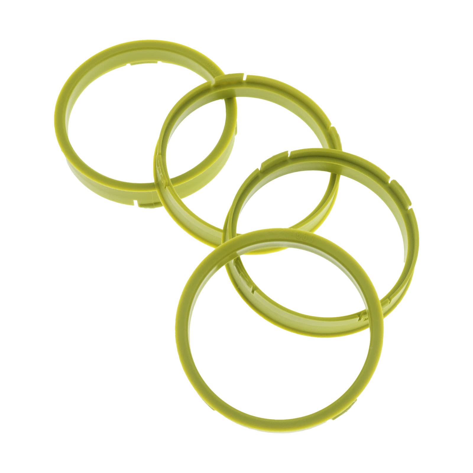 4X Zentrierringe 73,1 x 66,1 mm Gelb Felgen Ringe Made in Germany von RKC