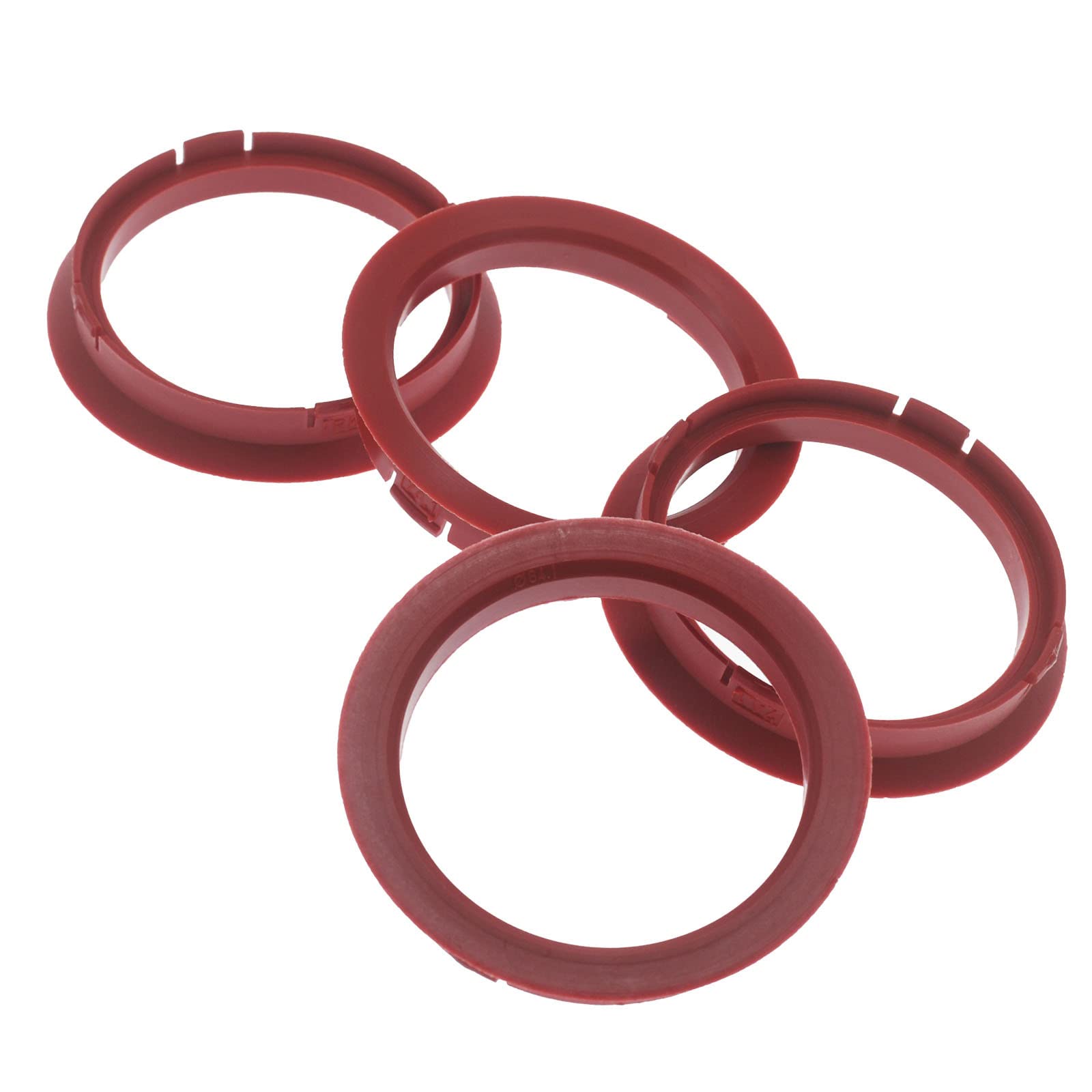 4X Zentrierringe 74,1 x 64,1 mm Dunkelrot Felgen Ringe Made in Germany von RKC