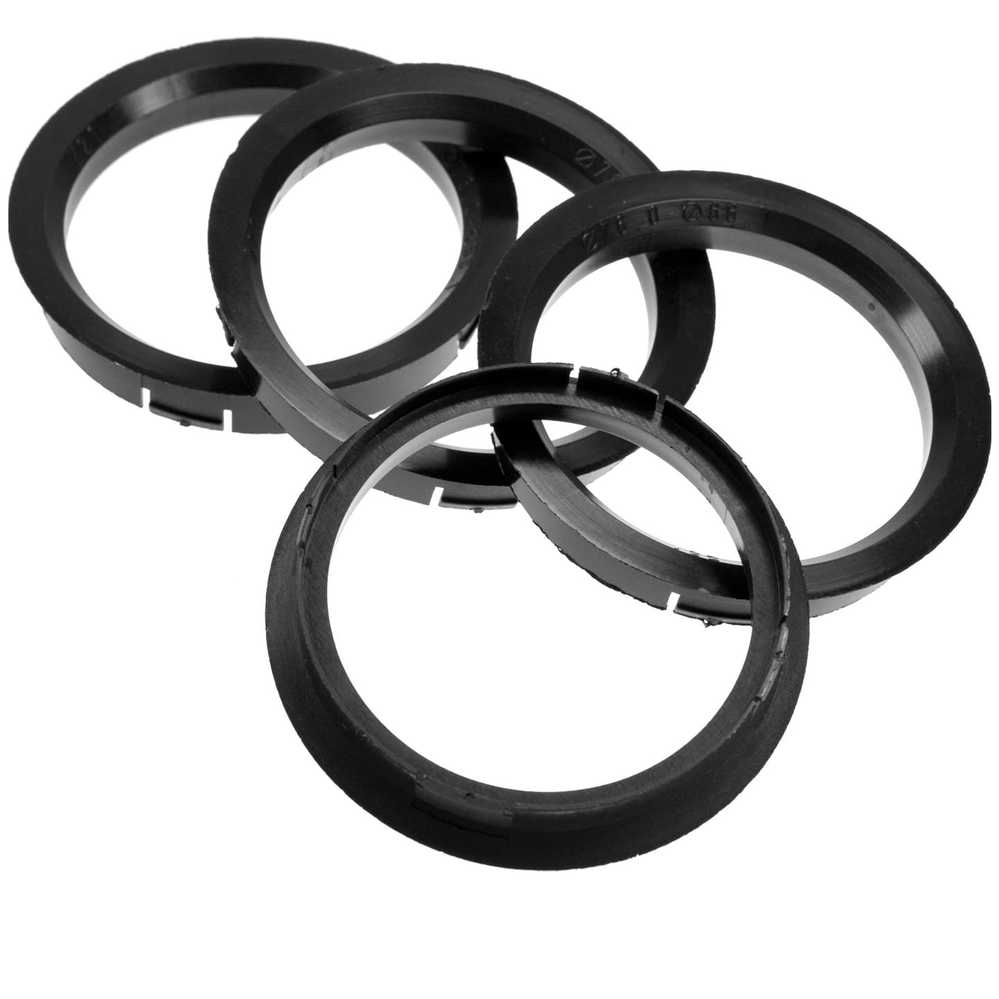 4X Zentrierringe 76,0 x 66,1 mm schwarz Felgen Ringe Made in Germany von RKC