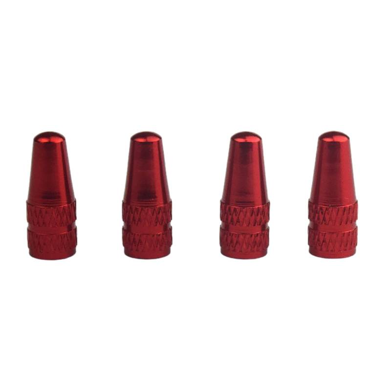4pcs Fahrradreifen Ventile Stammkappen Aluminiumlegierungen Fahrräder Luftreifen Kappen Fahrradventile Kappenluftstaubabdeckungen Ventile Kappen von RKJRTK