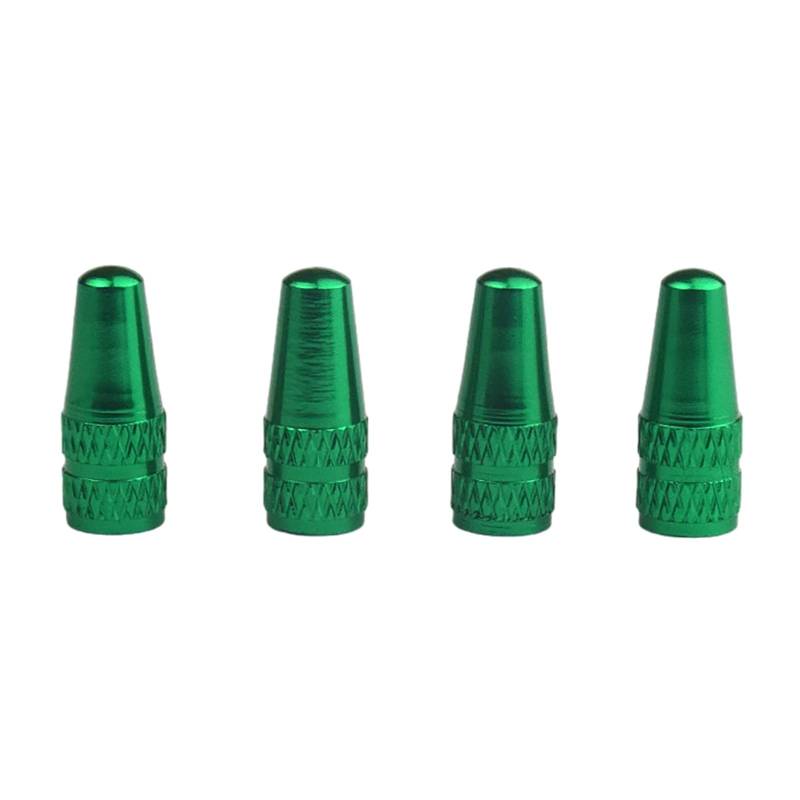 4pcs Fahrradreifen Ventile Stammkappen Aluminiumlegierungen Fahrräder Luftreifen Kappen Fahrradventile Kappenluftstaubabdeckungen Ventile Kappen von RKJRTK
