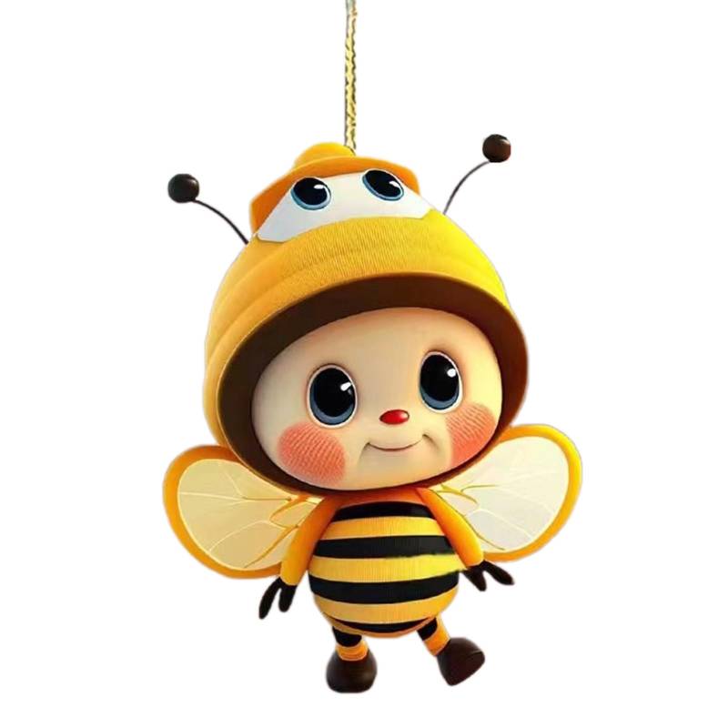 Bienen Car Ornament Acryl Auto Rückblick Spiegel Halten Auto Spiegelbehälter Dekorationen Bag Hänge Origination von RKJRTK