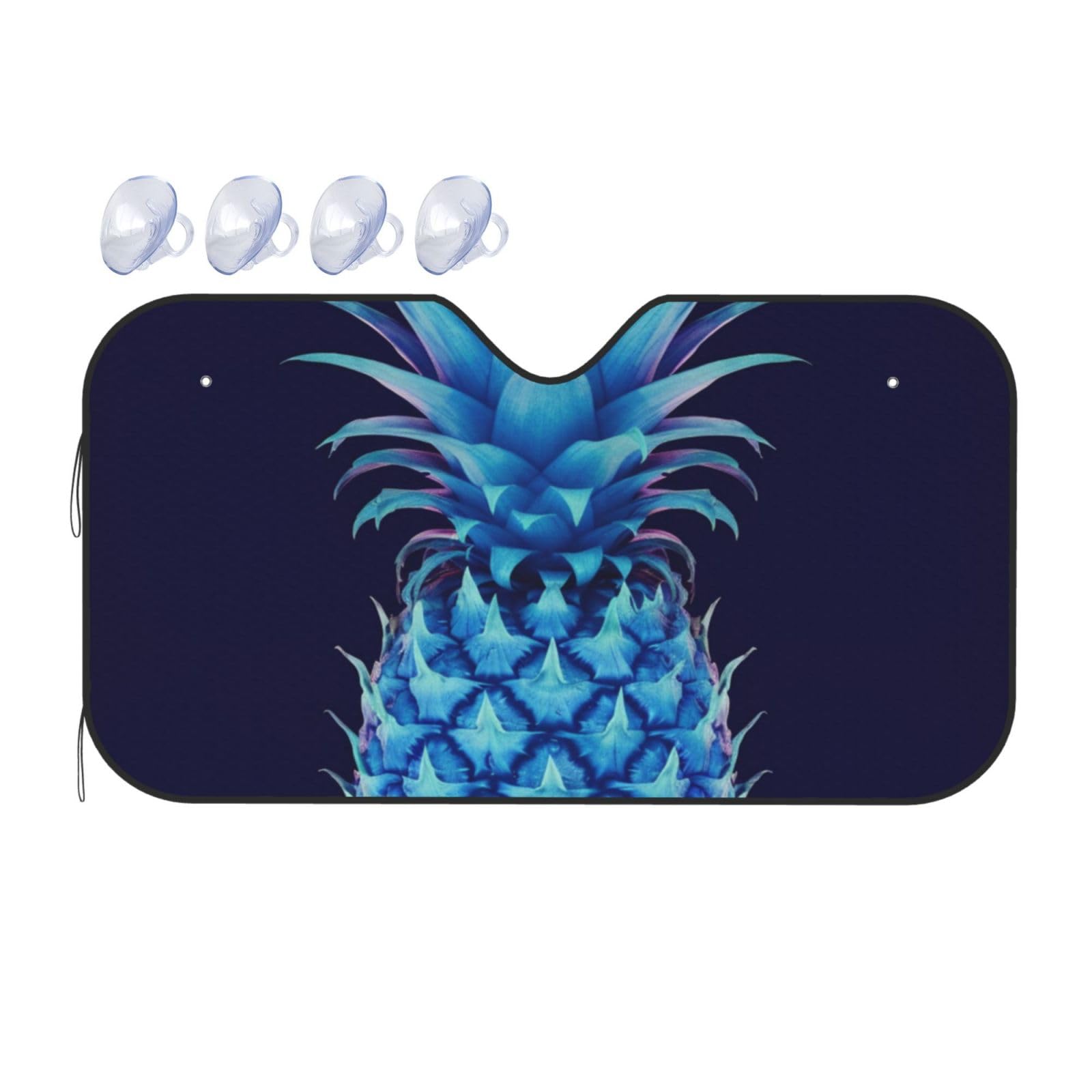 Blauer Ananas-Druck Auto Windschutzscheibe Sonnenschutz UV-Schutz Faltbare Sonnenblende Schutz Windschutzscheibenabdeckungen für Auto LKW SUV Medium Blauer Ananas-Druck Auto Windschutzscheibe Sonnenschutz UV-Schutz Faltbare Sonnenblende Schutz Windschutzscheibenabdeckungen für Auto LKW SUV Medium von RLDOBOFE